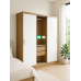 Lori  Minimalist Large Four Door Sliding Wardrobe Cabinet