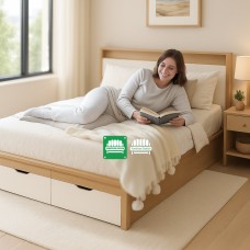 Ava Smart Queen size bed frame with Storage