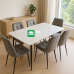Nesto Modern Marble style  Dining Set for Six (6)