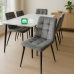 Nesto Modern Marble style  Dining Set for Six (6)