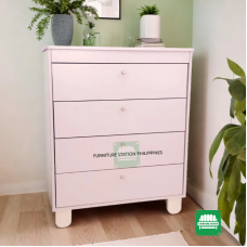 Four Layer Chest of Drawers ( Pastel Rose)