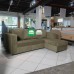 Venus Lshape sofa Suede Olive green Venus Lshape sofa Suede Olive green