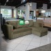 Venus Lshape sofa Suede Olive green Venus Lshape sofa Suede Olive green