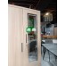 Freya All Metal Cabinet with Mirror Sliding Door in Natural finish