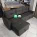 Athens L-Shape Sleeper Sofa Bed with hidden storage