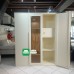 Cannes All Metal Minimalist Wardrobe Cabinet 