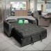 Everest Sofa Bed in Faux Leather 