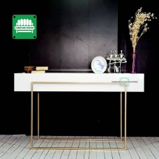 All Function Nordic Style Console Table White