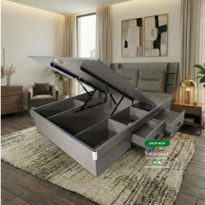 Jarvis Full size bed frame with storage