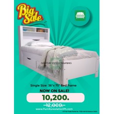 Bella Single Bed with Headboard and Side storage