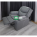 Bernard Wide Reclining Chair in Gray