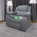 Bernard Wide Reclining Chair in Gray