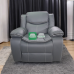 Bernard Wide Reclining Chair in Gray