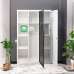 Berkley All Metal Compact Cabinet with Tempered Tint Glass Door