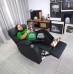 Master Rocking Reclining Chair with Cup Holders Black