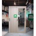 Barda All Metal Compact Cabinet with Mirror Sliding Door Light Oak finish Barda All Metal Compact Cabinet with Mirror Sliding Door Light Oak finish