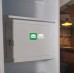 Alba  All Metal Cabinet with Mirror Sliding Door in White finish