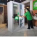 Alba  All Metal Cabinet with Mirror Sliding Door in White finish