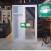 Alba  All Metal Cabinet with Mirror Sliding Door in White finish