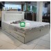 Dustin Marie Queen size bed frame with storage and built in night lamp
