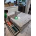 Dustin Marie Queen size bed frame with storage and built in night lamp