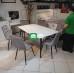 Nesto Modern Marble style  Dining Set for Six (6)
