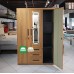 Ethan All Metal Wardrobe Cabinet with Led light Door