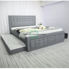 Queen bed with pull away & storage