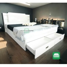 Westwood Queen size bed frame in White