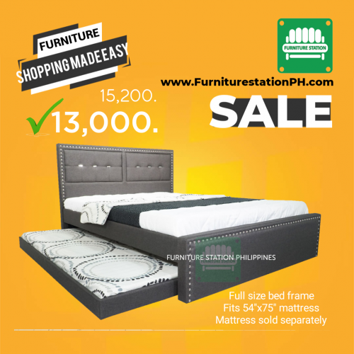 Lisbon Stylish Full size bed with Single size pull away