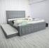Queen bed with pull away & storage