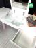 Desk and Vanity in White