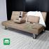 Handy Sofa Bed in Fabric Brown